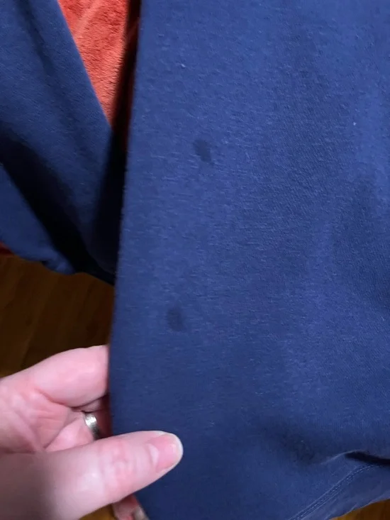 Nike Navy Track Joggers with White Swoosh with sweatshirt - Picture 7 of 10